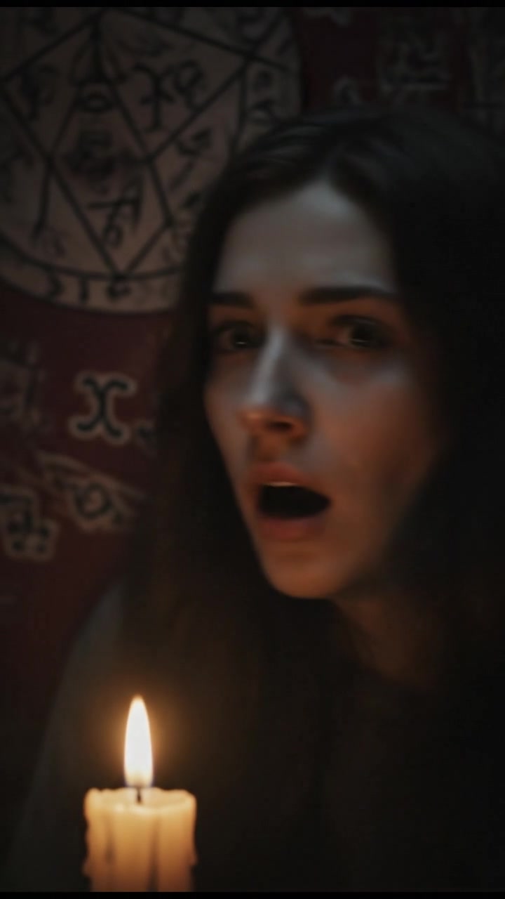 Close-up on Rina's face as she reacts to a muffled scream.