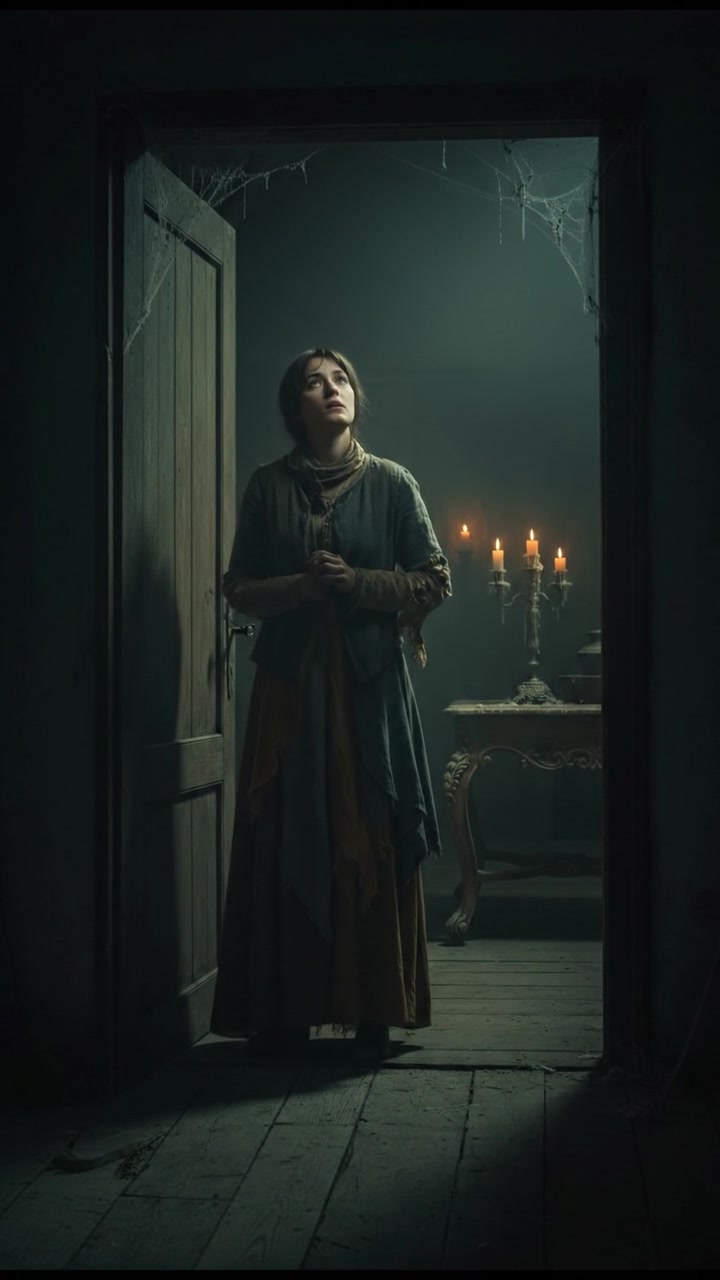 You standing nervously at the door, caught between curiosity and fear.