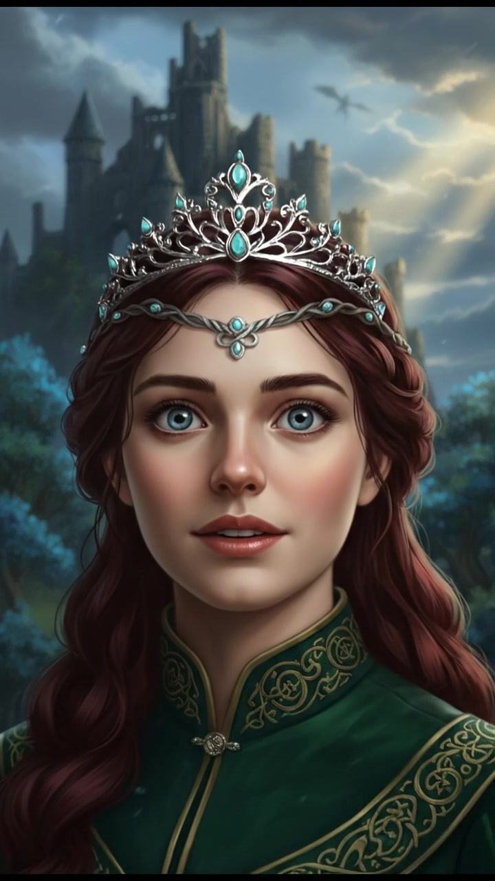 Close-up of Helen's face, her expression curious and slightly hopeful.