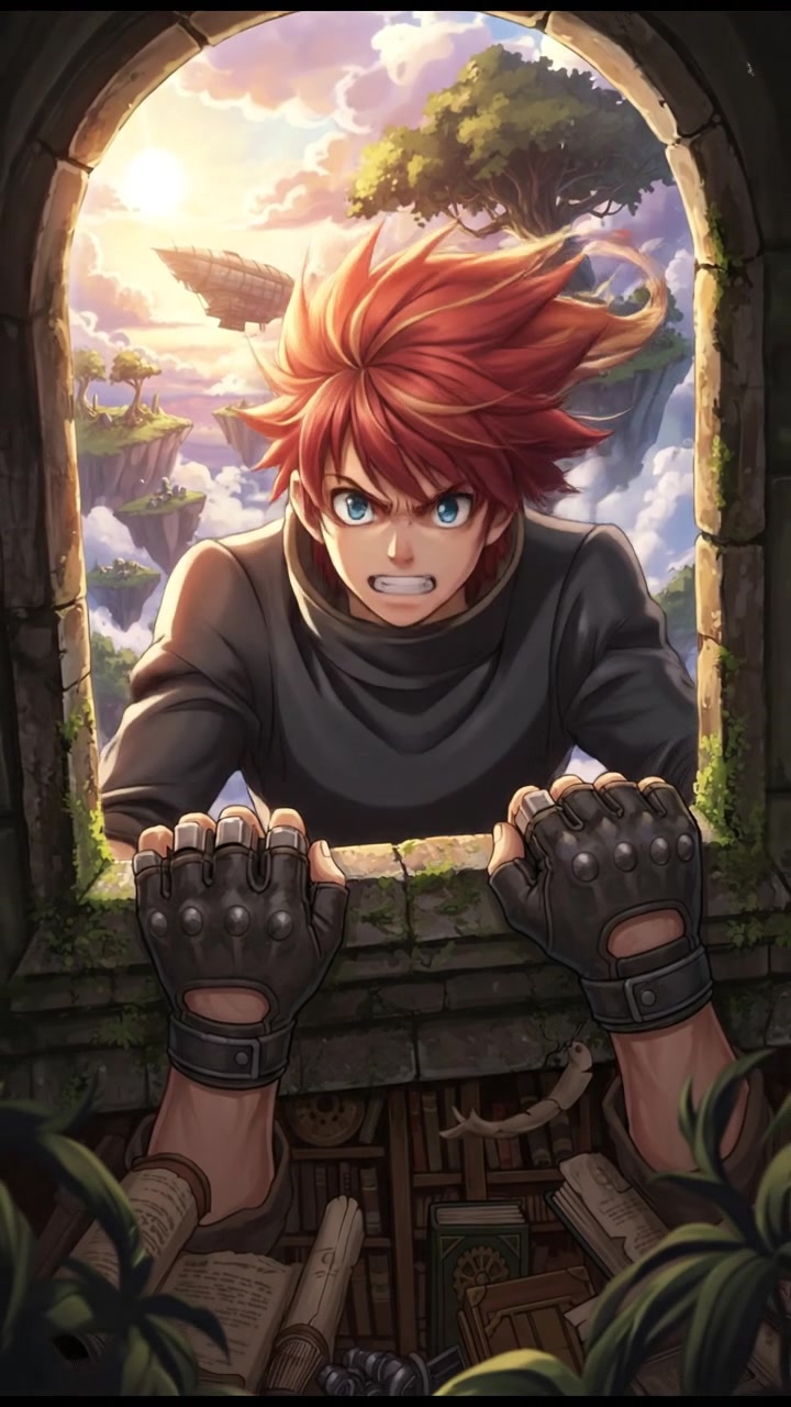 Close-up of Eli's gloved hands gripping the ledge of a window.