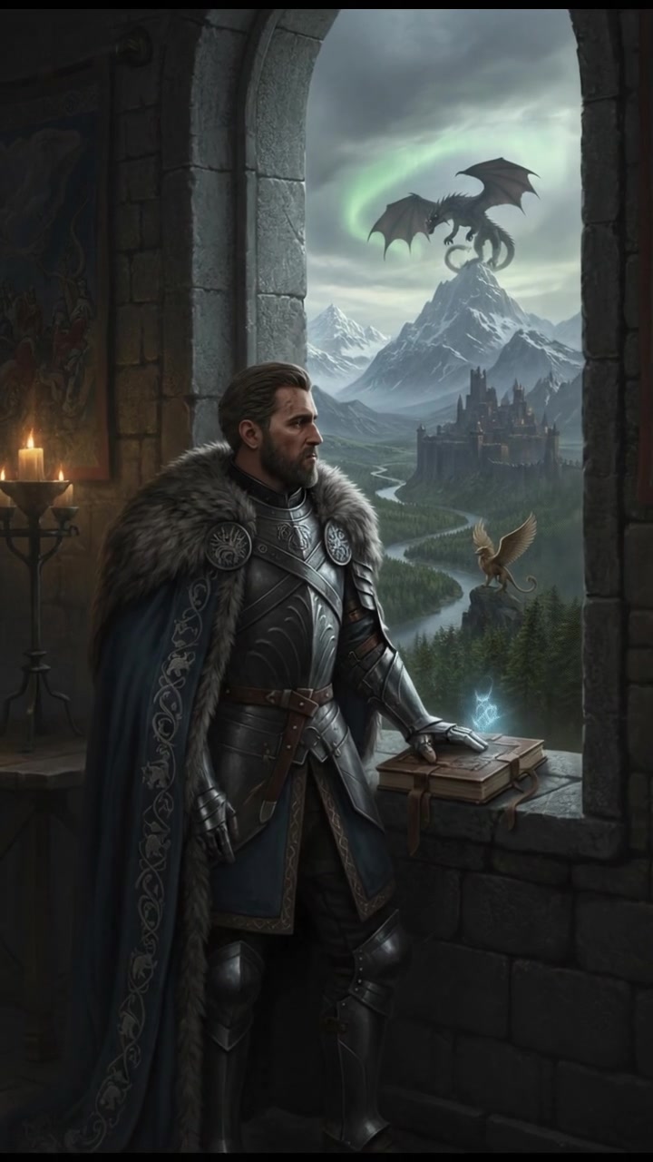 Your Partner stands by a window, looking out thoughtfully, with a hint of concern on his face.