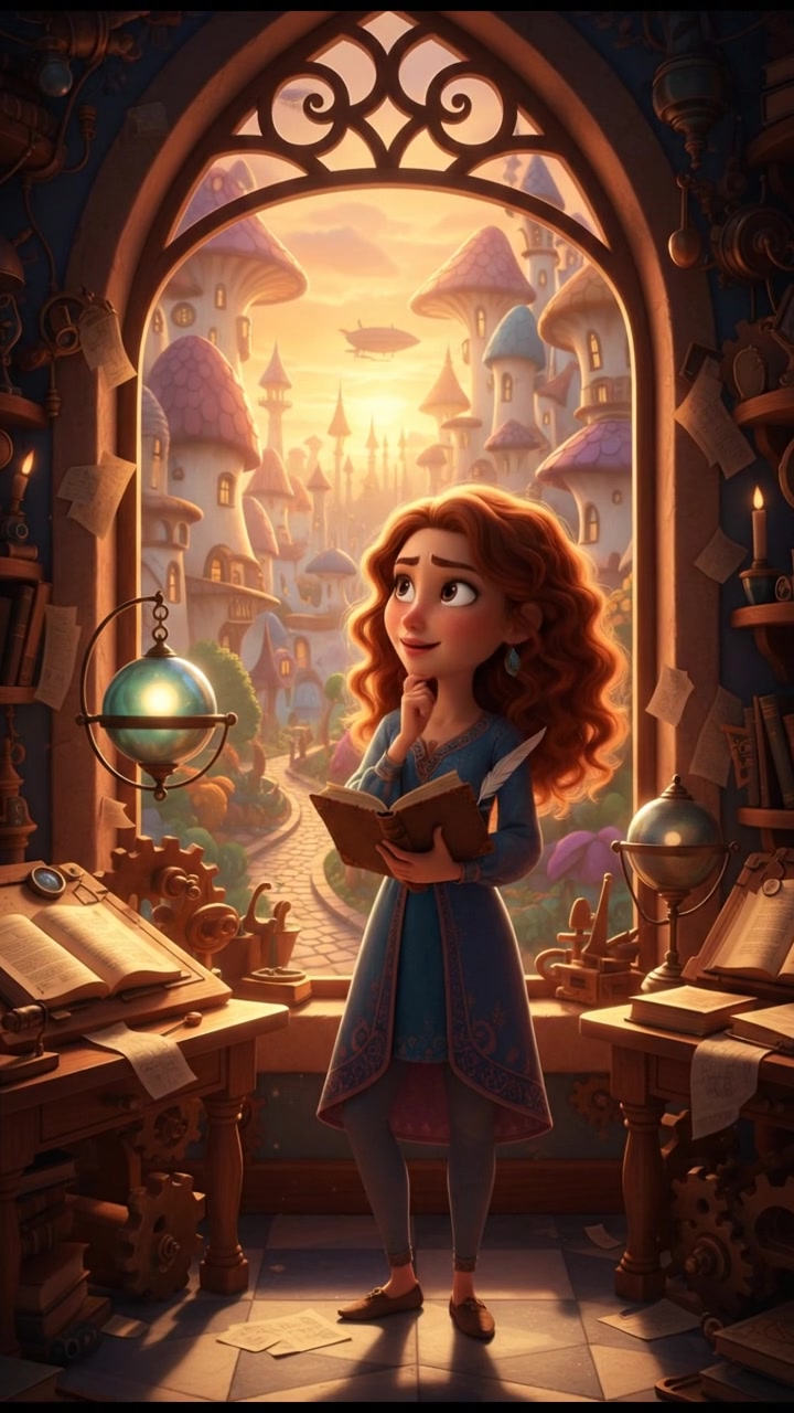 Yehudit stands in a room with a thoughtful expression, looking out the window, a plan forming in her mind.