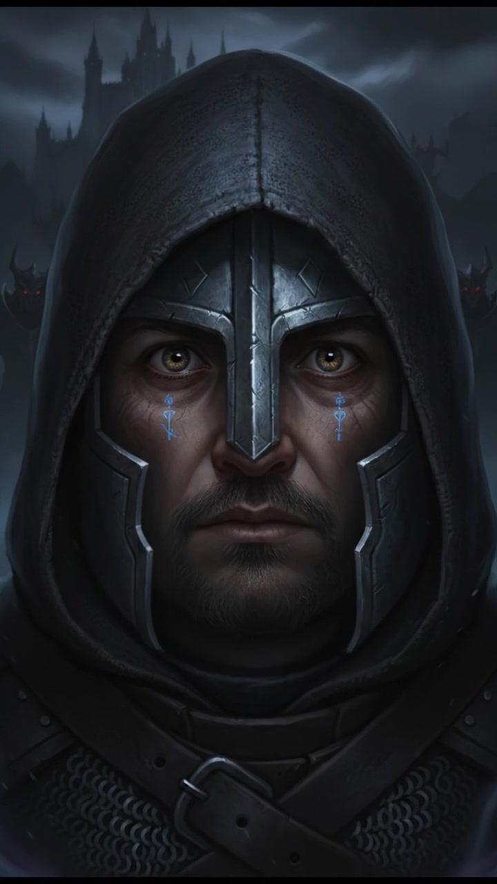 A close-up of You's eyes opening wide, filled with determination, peering into the darkness.