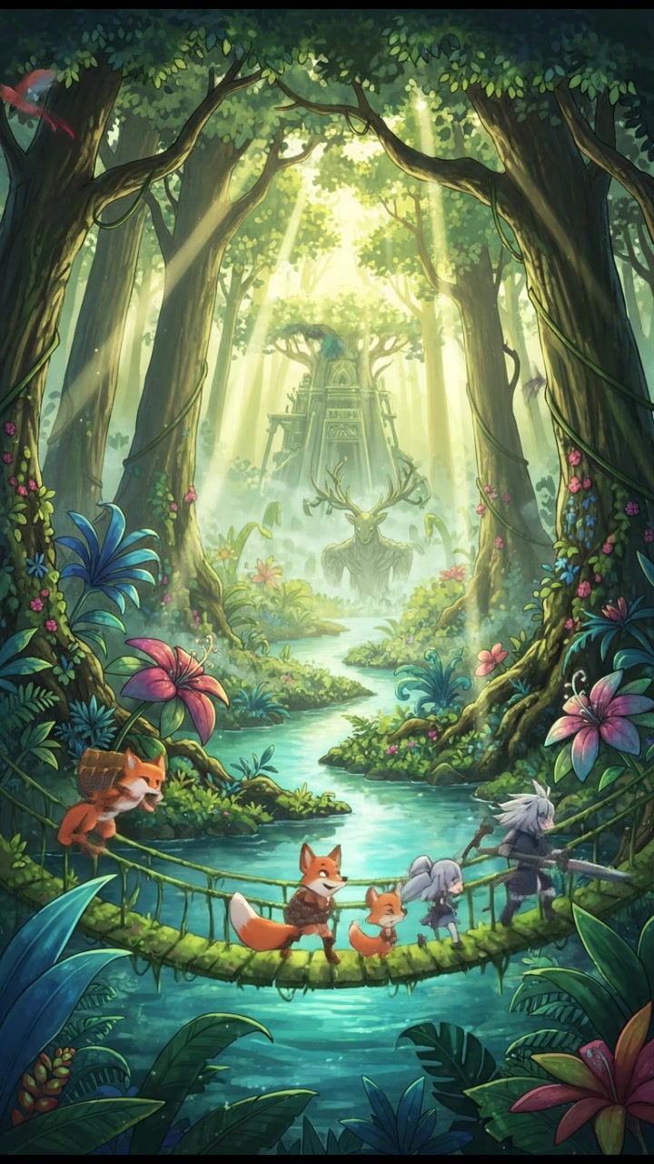 जंगल की दोस्ती और एक चमकता रहस्य