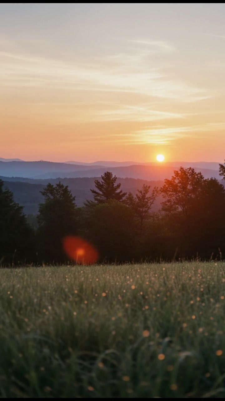 A Serene Sunset Stroll on the Beach
