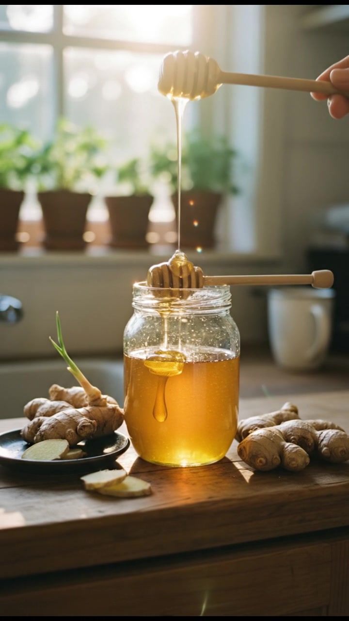 अदरक और शहद: सर्दी-खांसी के लिए असरदार घरेलू उपाय