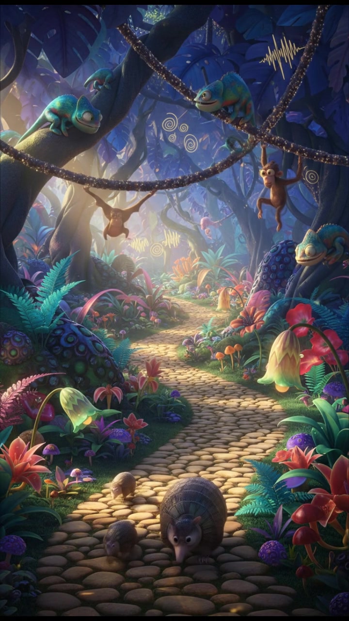 Journey Through the Bioluminescent Forest