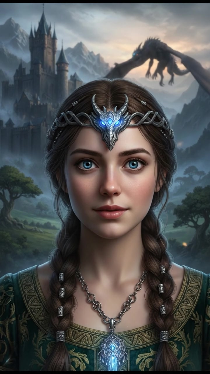 Close-up of Helen's face, her expression curious and slightly hopeful.