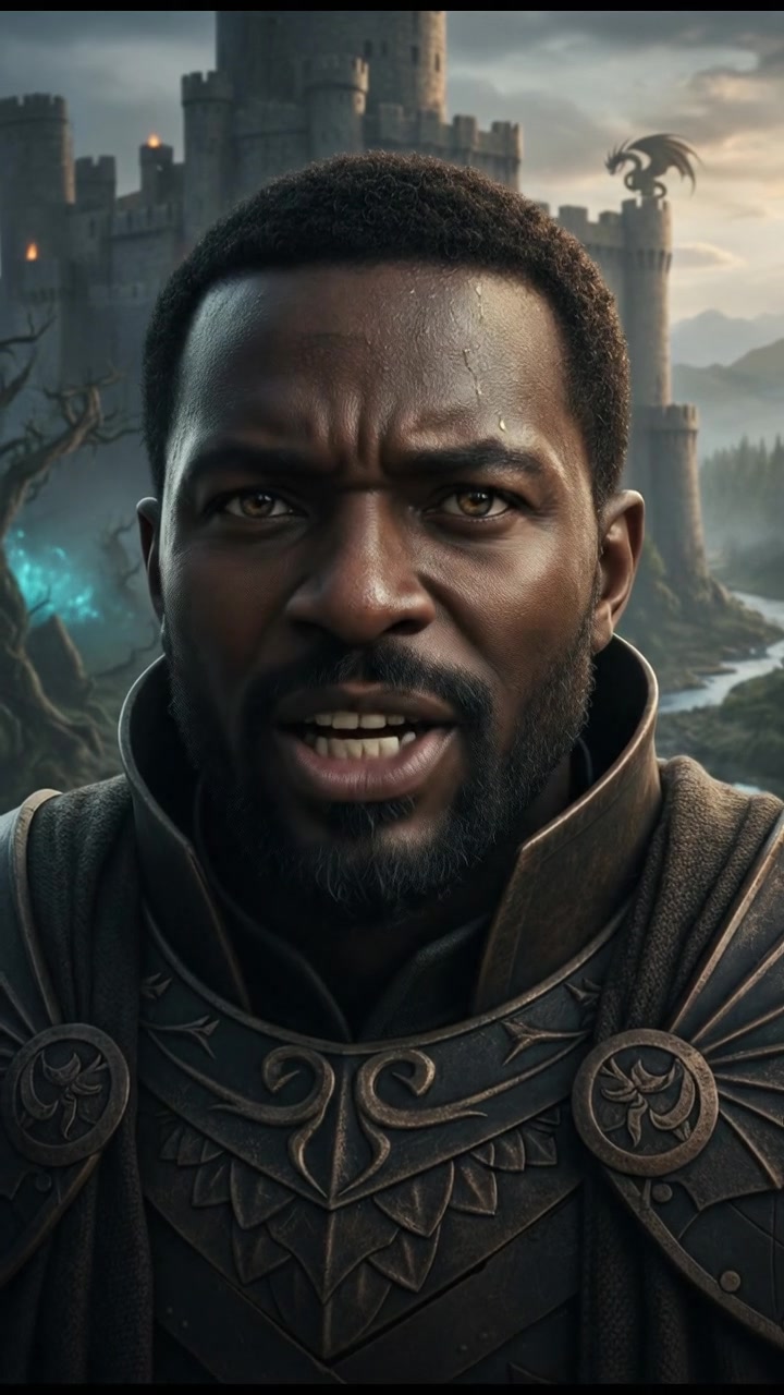 A close-up of Ikenna's face, showing urgency and a persuasive tone.