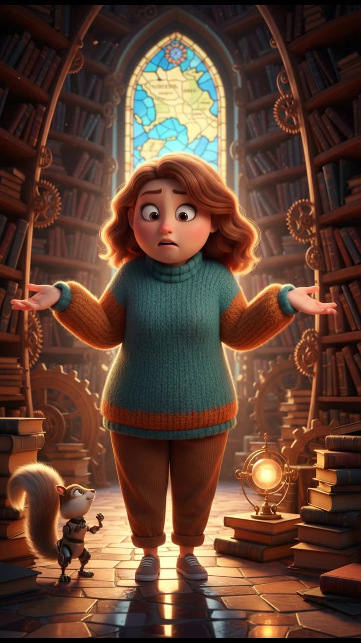 Ketlin shrugging her shoulders in confusion, with a hint of nervousness.