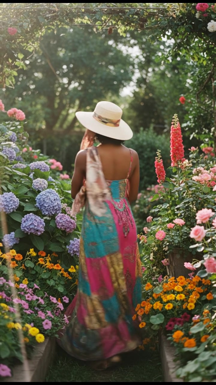 A Serene Moment Among the Blooms