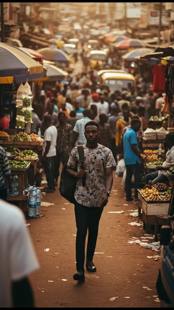 A Stroll Through a Busy Nigerian Street