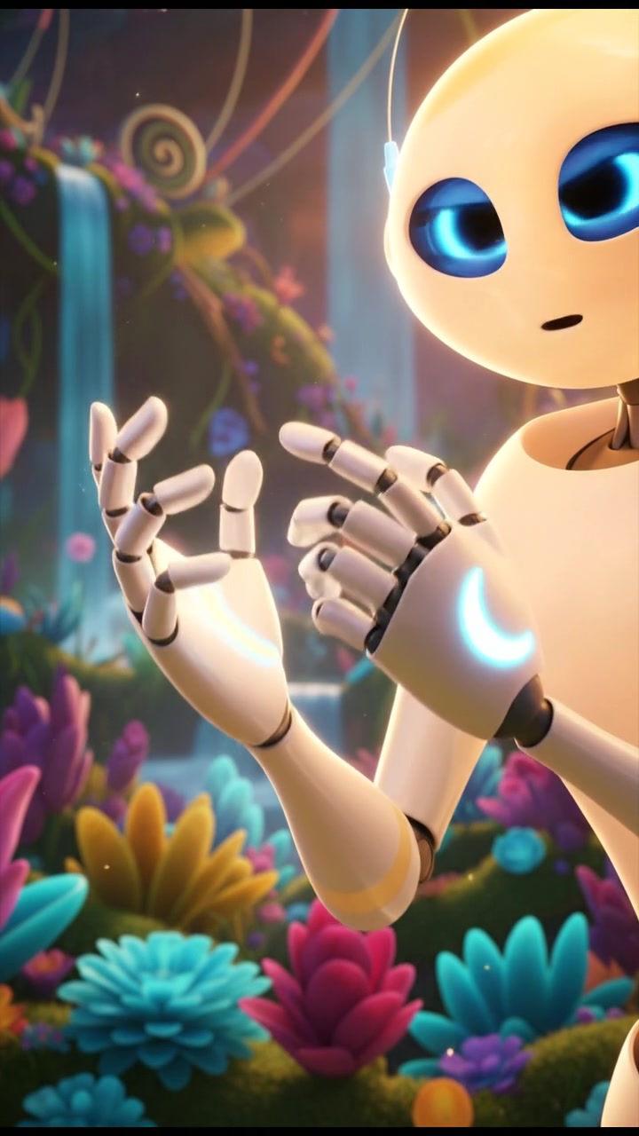 A close-up of Eve's hands gesturing as she expresses her feelings while speaking.
