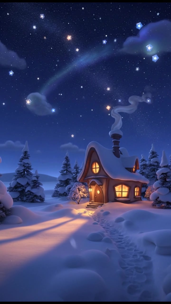 Mouse and Kitten's Christmas Adventure in the Mountain