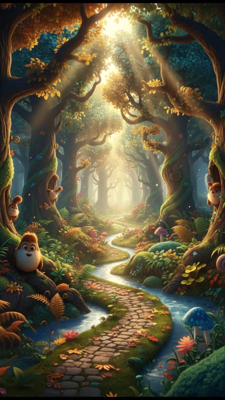 A Dinosaur's Embrace in a Desolate Forest