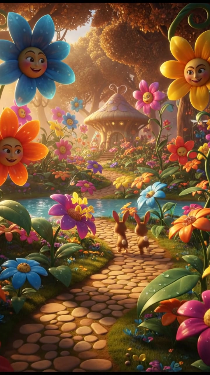 Fluffy Cat's Garden Adventure