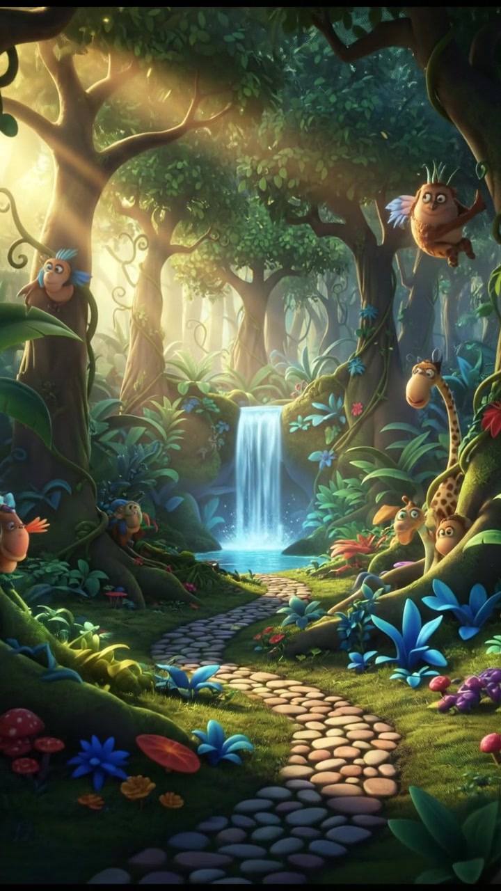 A Squirrel's Unexpected Encounter in the Jungle