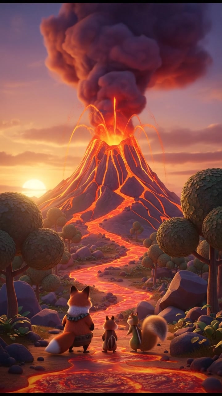 Pertarungan Antara Elang Api dan Kalajengking Raksasa