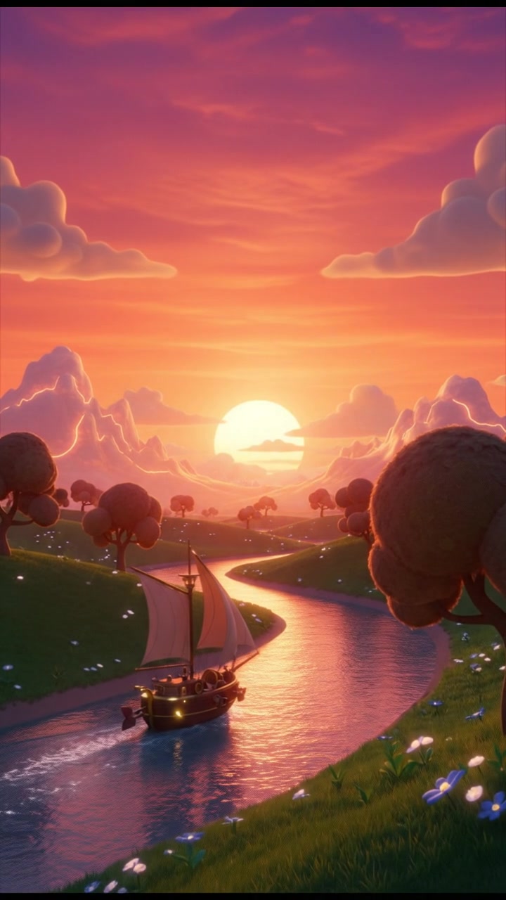 Sun Smiles at the Moon