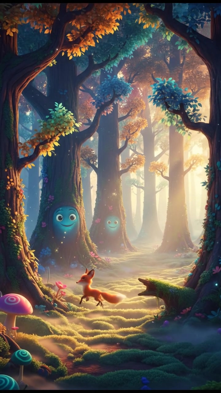 Pertarungan Monster di Hutan Berkilau