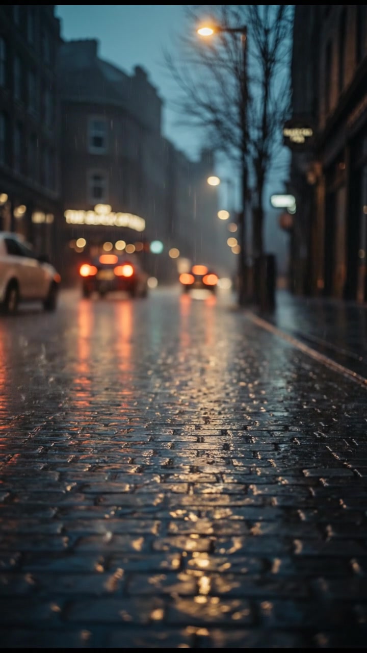 Rainy Paris Café Ambiance