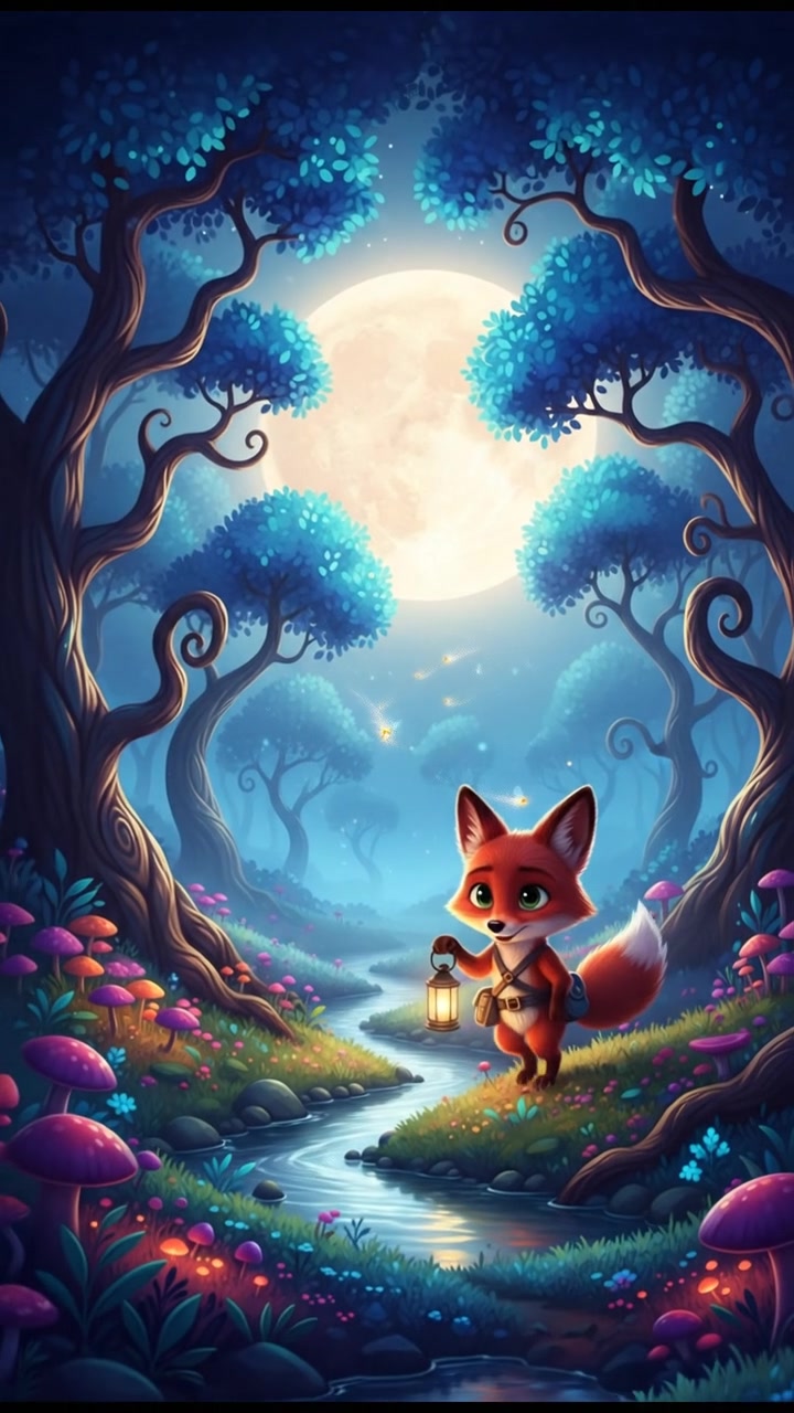 Mystic Shadows: The Wolf in the Dark Forest