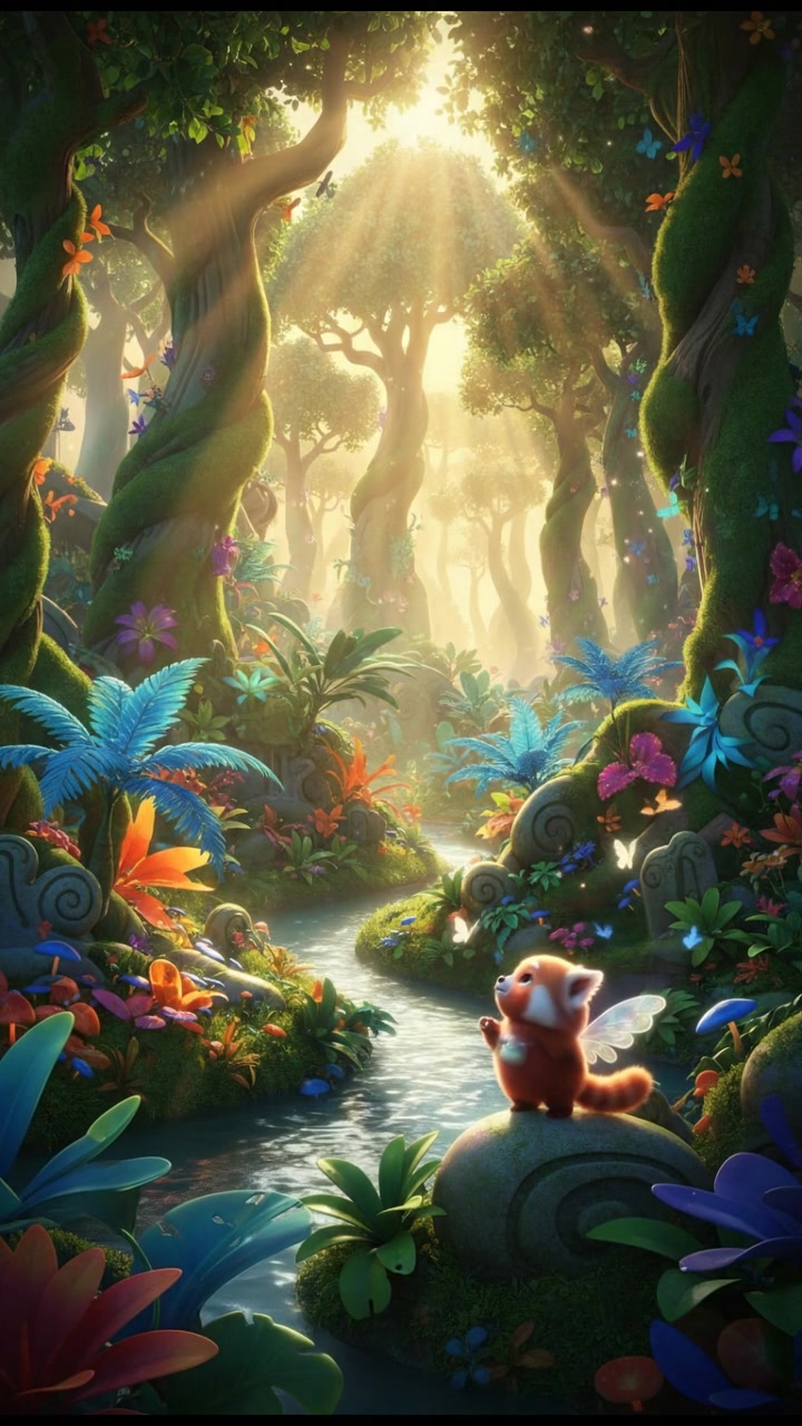 The Lion and His Playful Shadow Adventure