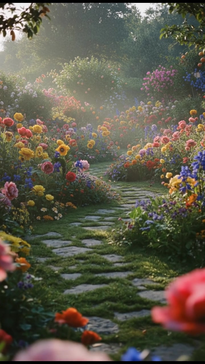 Nature's Brush: Flowers Bloom in Slow Motion