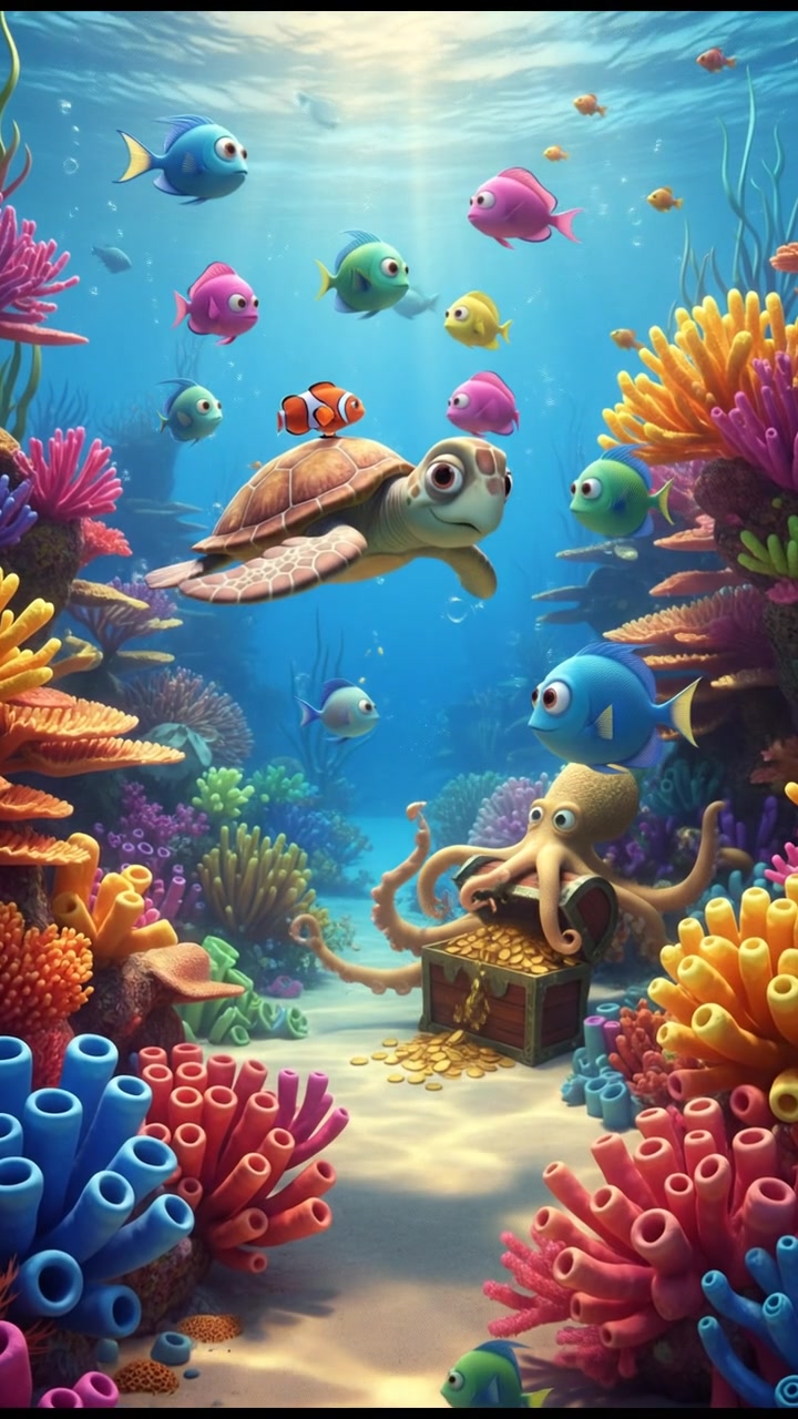 Lost Fish Rescued by Loyal Tortoise Friend!