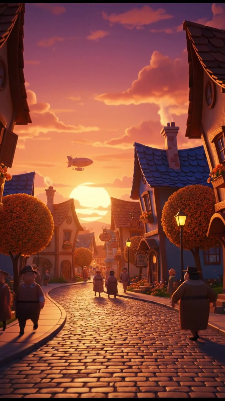 Sunset Dreams: A Boy's Passion for Football