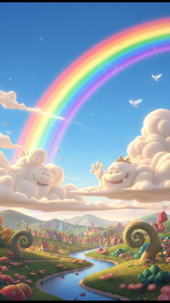 Learn Colors with a Happy Rainbow!