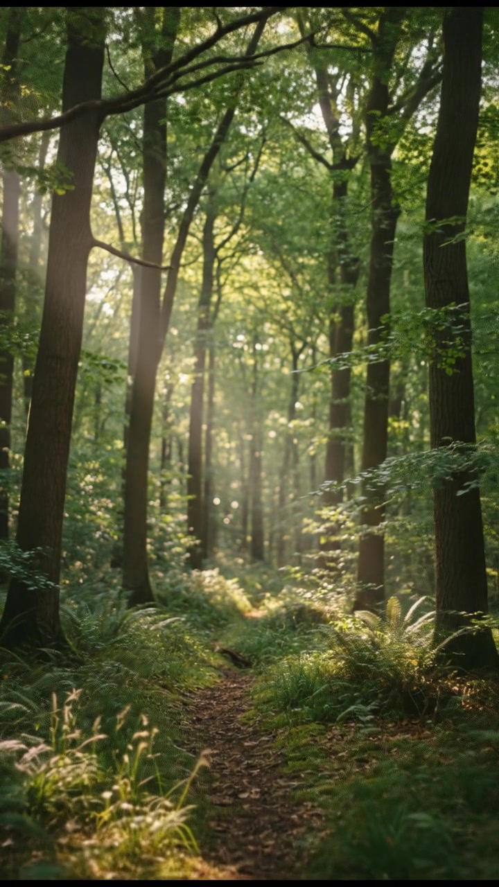 Nature's Silent Music: Trees in the Breeze