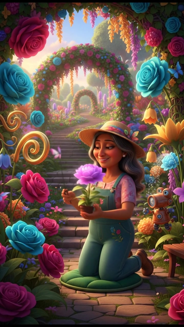 A Kind Lady and Her Stray Cat Friends