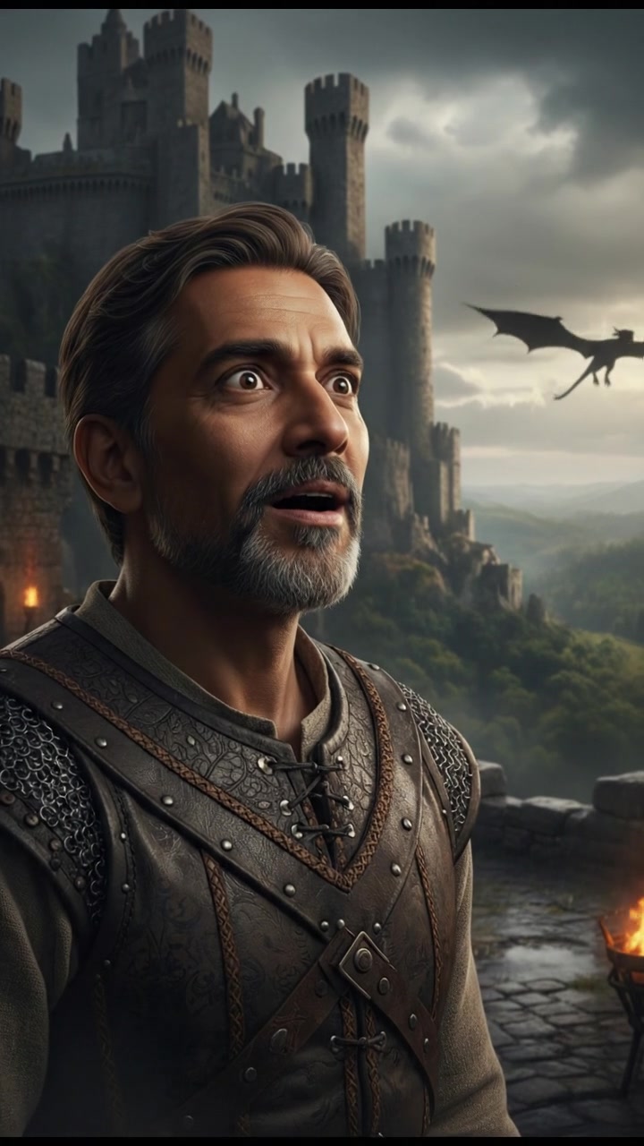 A close-up of Raj's face showing surprise as he gazes off in admiration.