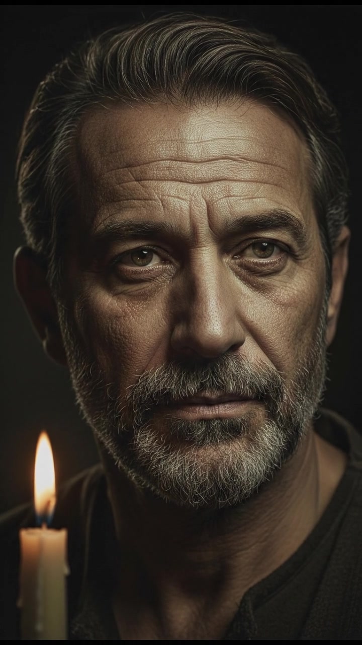 A close-up of Omar's face, showing deep lines and wisdom.