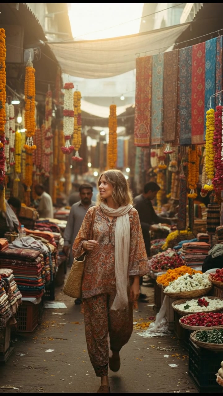 Russian Larki ko Pakistani Kapre Aur Khana Dikhana