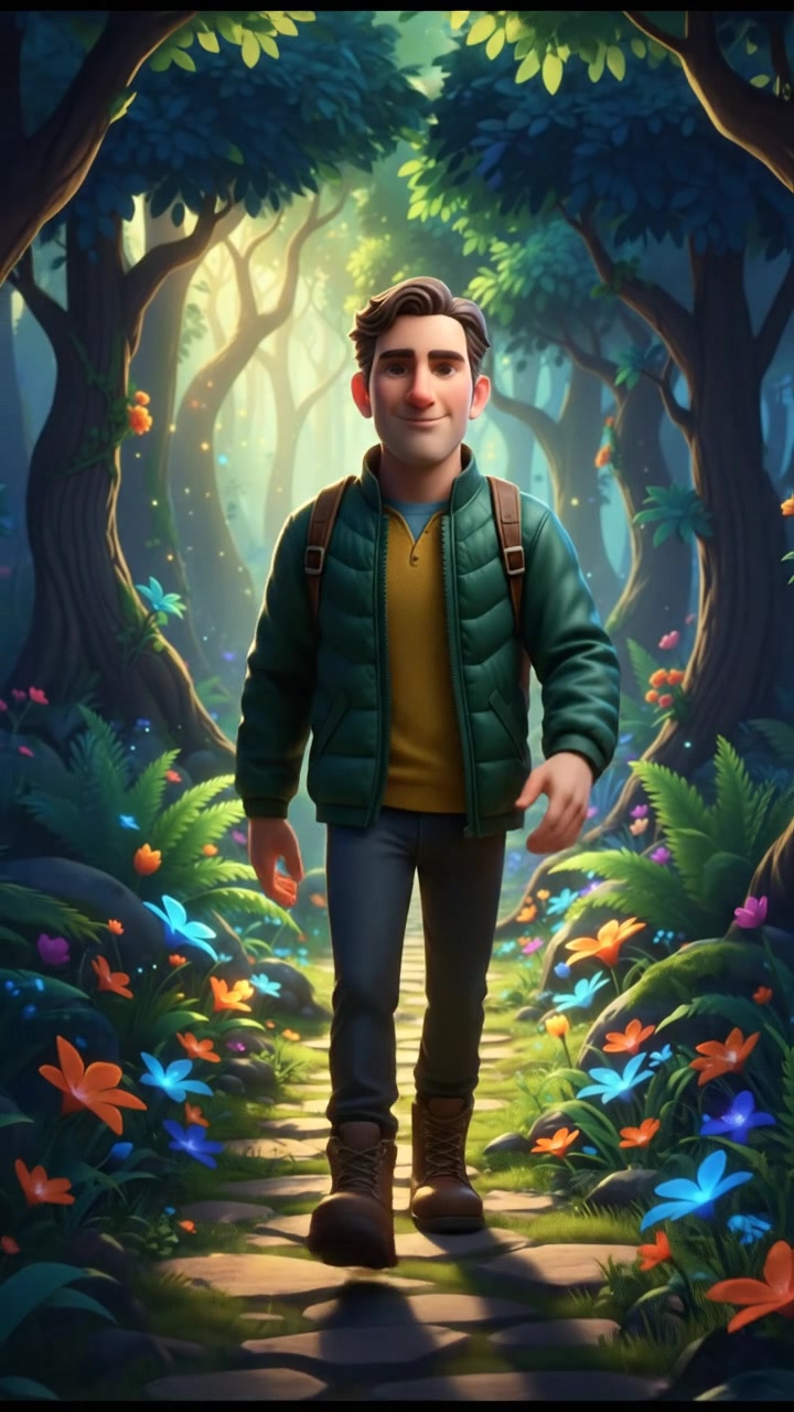 A Boy's Brave Adventure with a Lion Friend