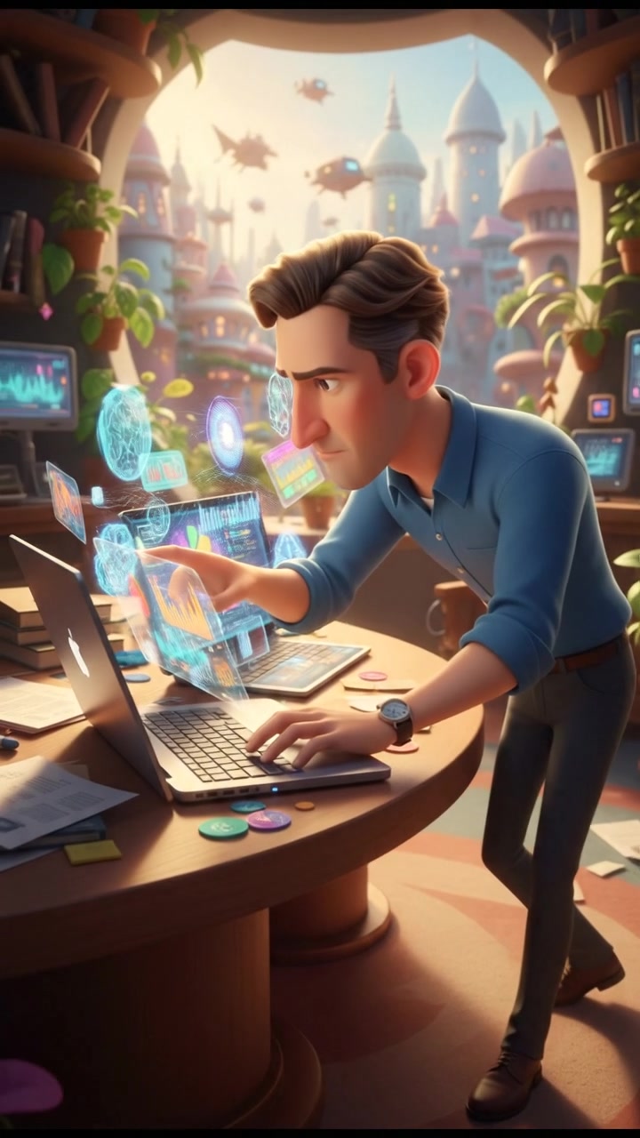 Kekacauan Dapur: Koki Serius dengan Alat Masak Absurd