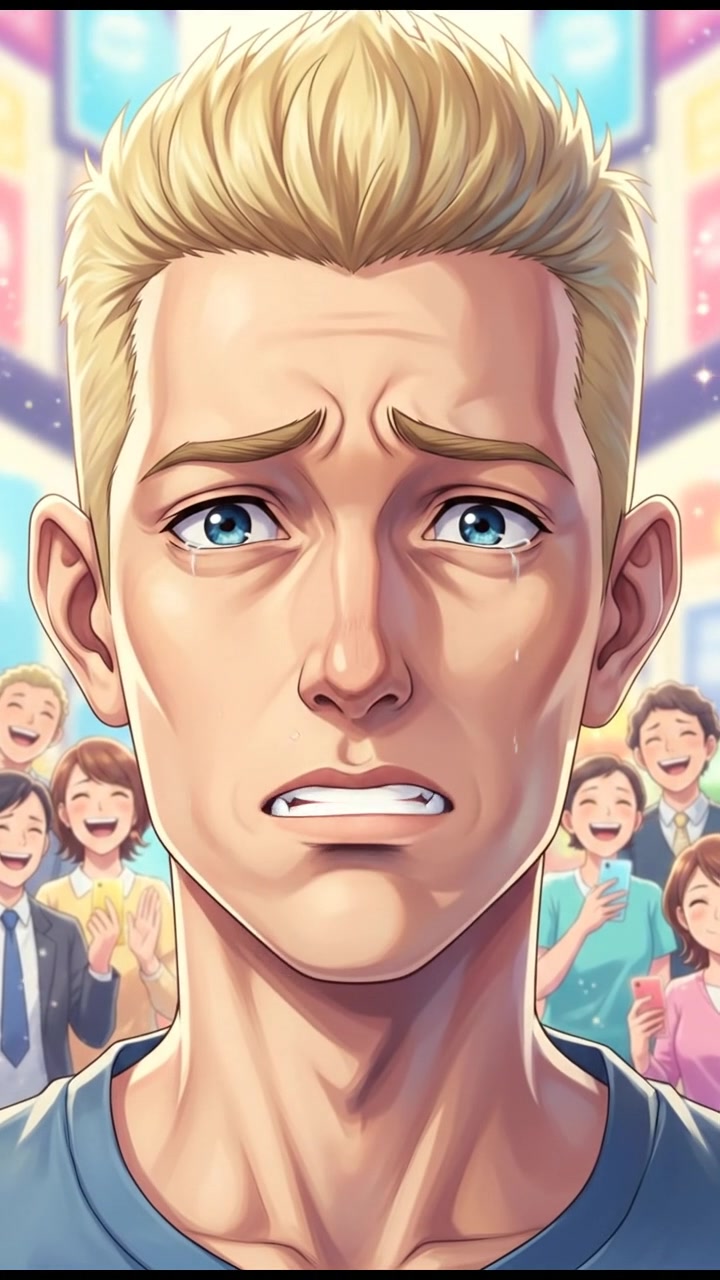 A close-up of Ryan's face showing disappointment as he watches fake friendships unfold.