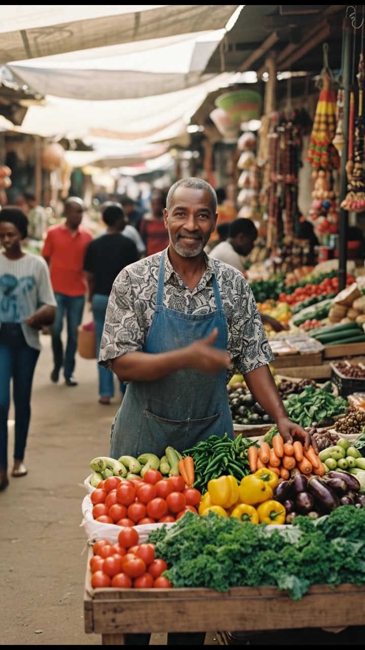 African Man's Plea for Help Ignored in Marketplace