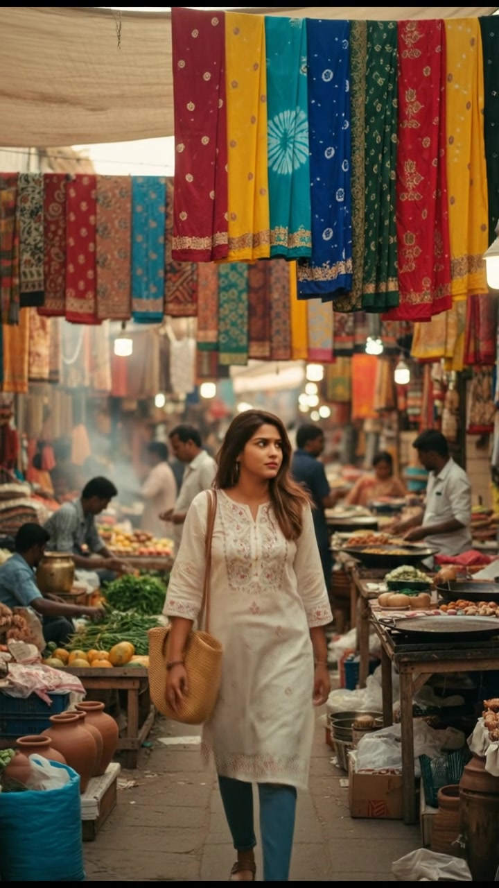 Ayesha's Journey through the South Asian Market