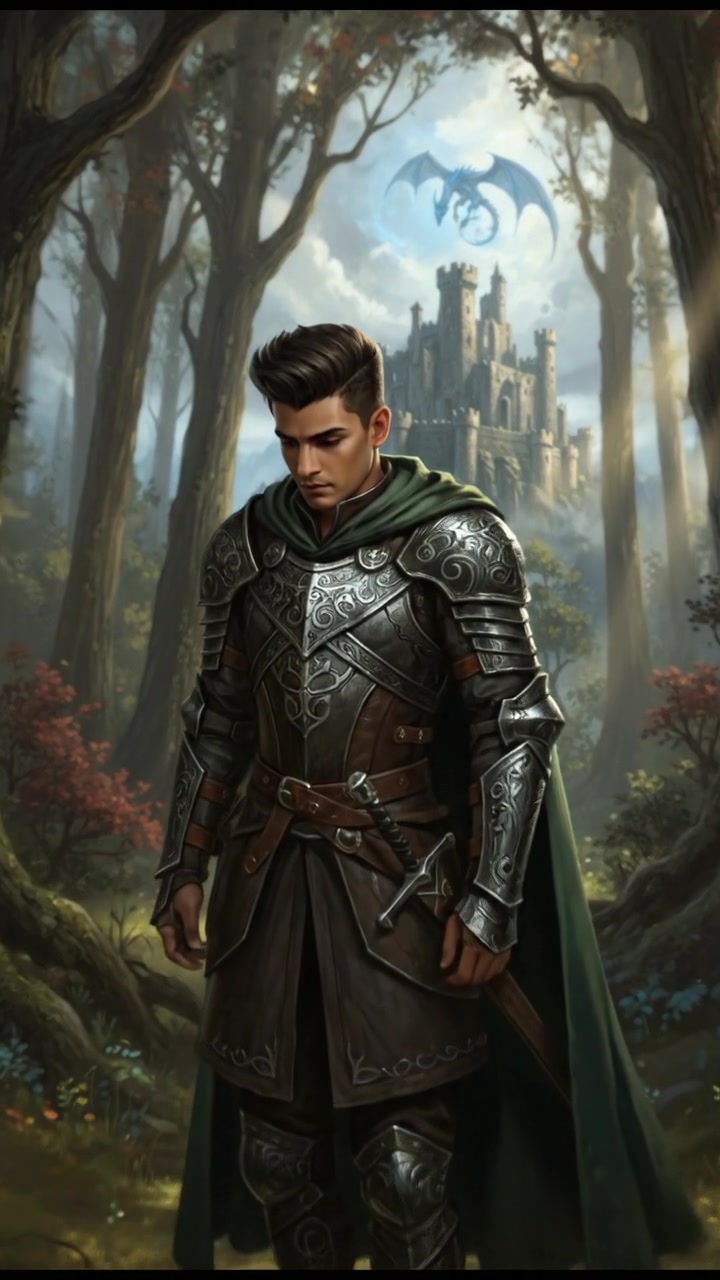 Arjun stands in a park, looking thoughtful as he gazes at the ground, surrounded by trees.