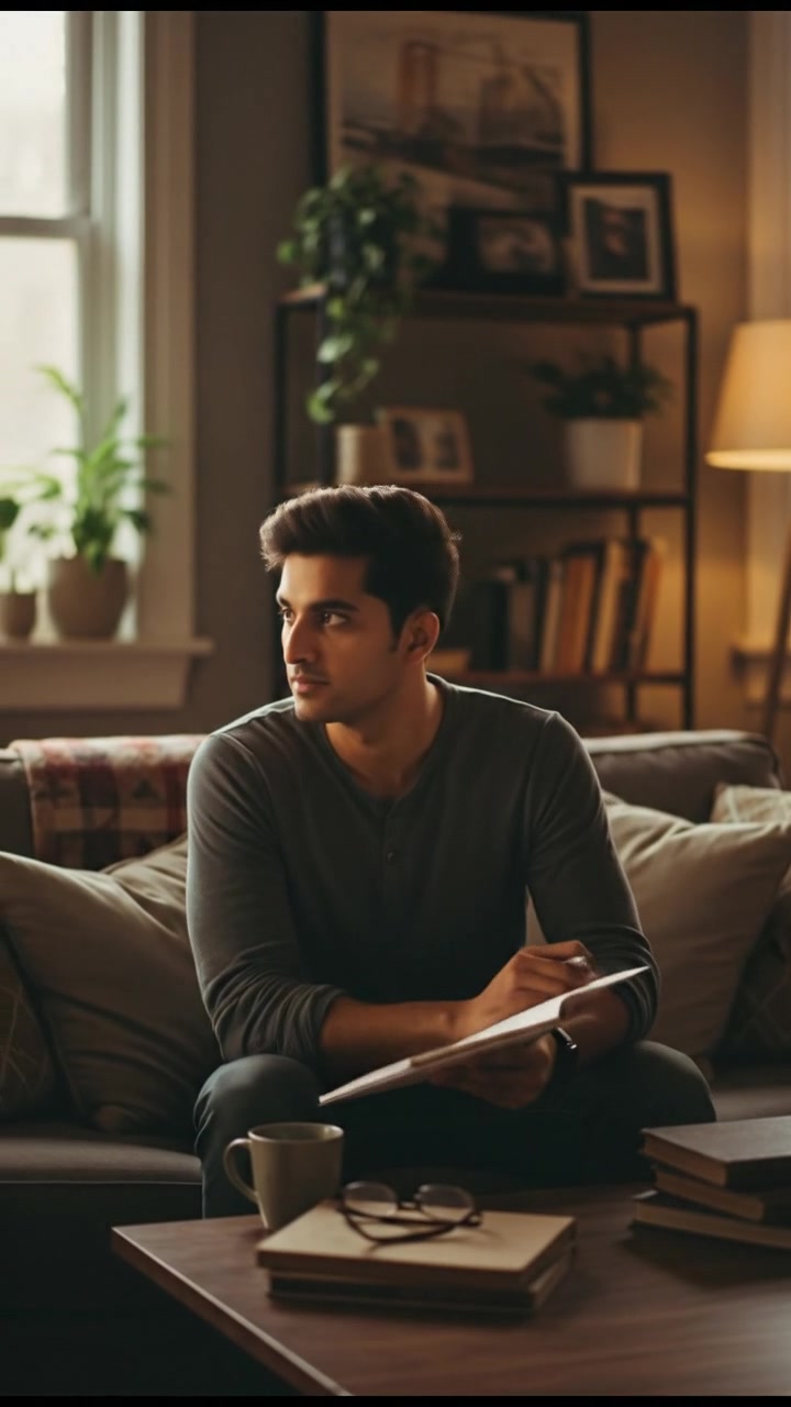 छुपी हुई निगाहें: एक विचारशील क्षण