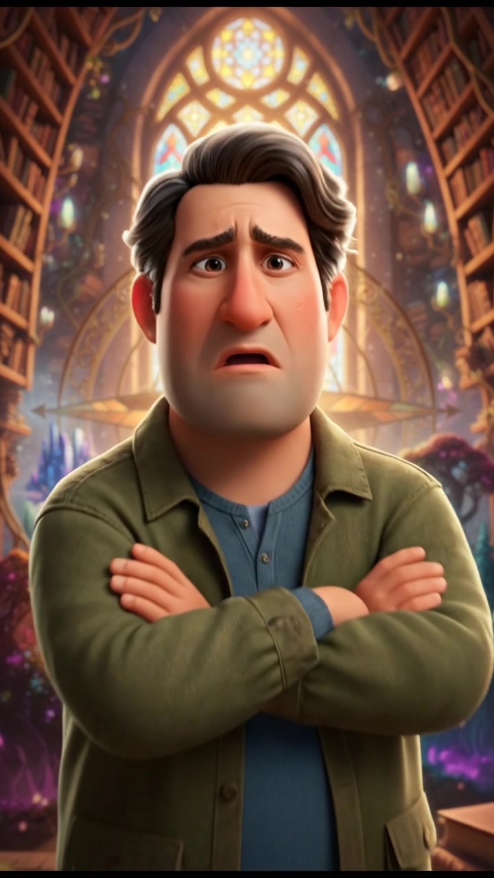 Mark standing with his arms crossed, appearing conflicted and hesitant.