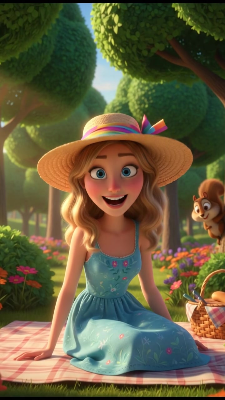 Baby Playing with Cat and Dog in the Park