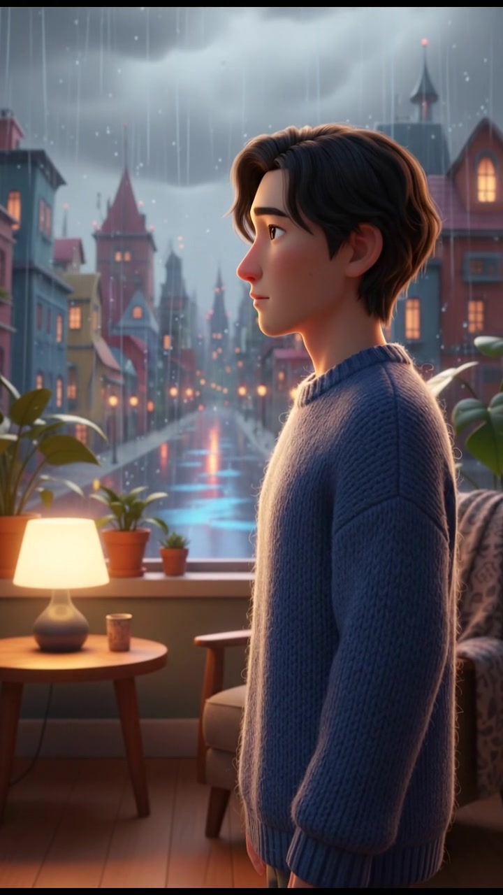 दृश्य के बीच का छाया