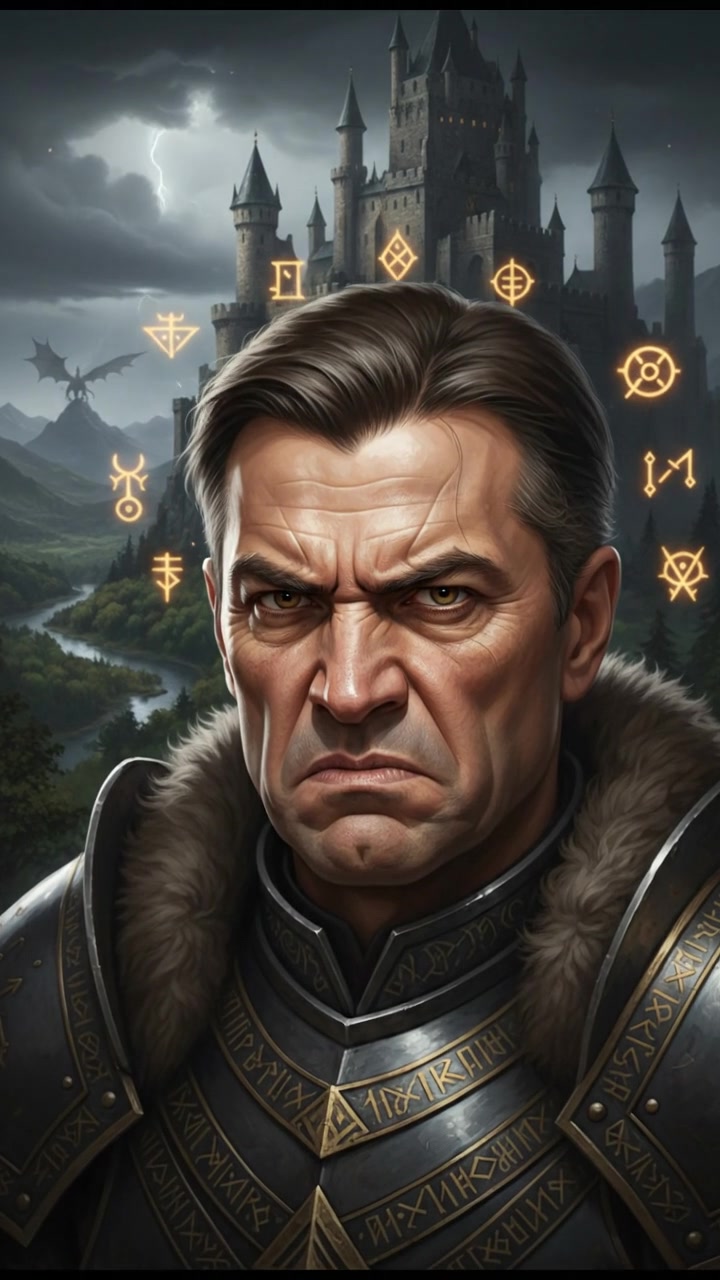 A close-up of Omar's face, with an expression of disdain.