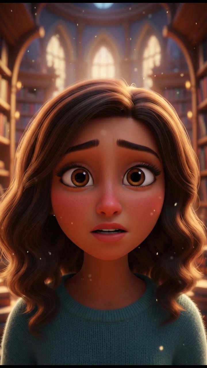 Close-up of Layla's face, her expression sad as she speaks quietly to herself.