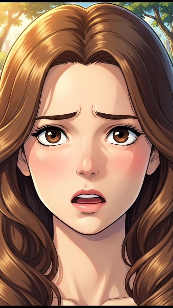 A close-up of Maya's face, showing a mix of contemplation and worry.