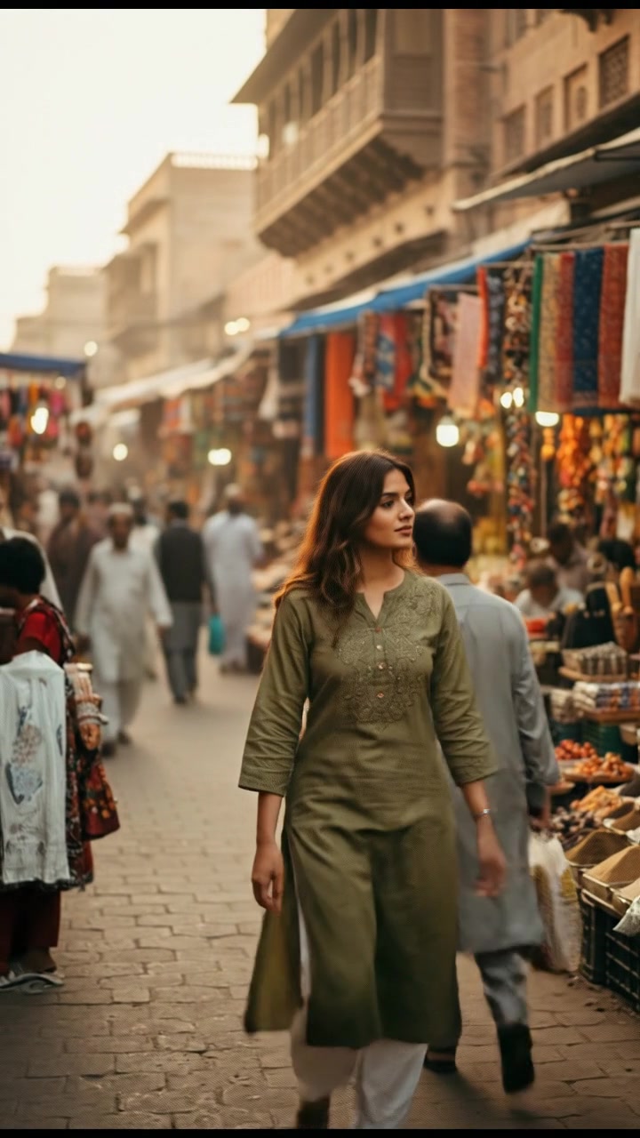 پاکستانی گلیوں میں لڑکی اور بریانی کا مزہ